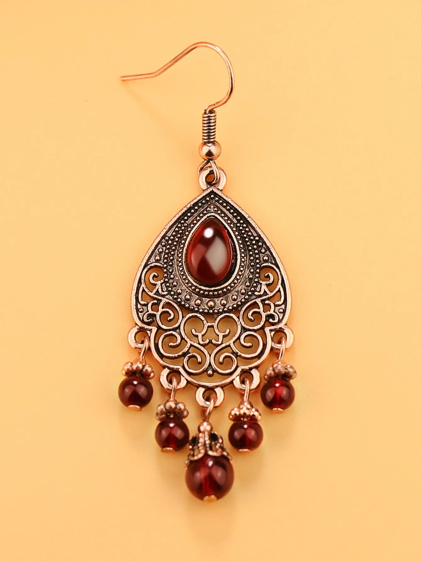 Midnight Rose Jhumkas