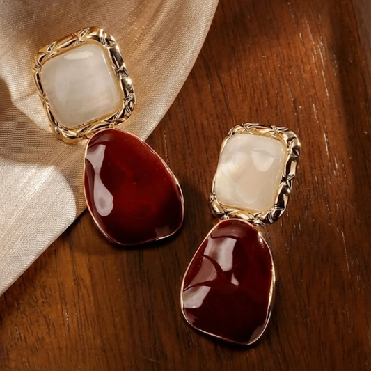 statement drop earrings