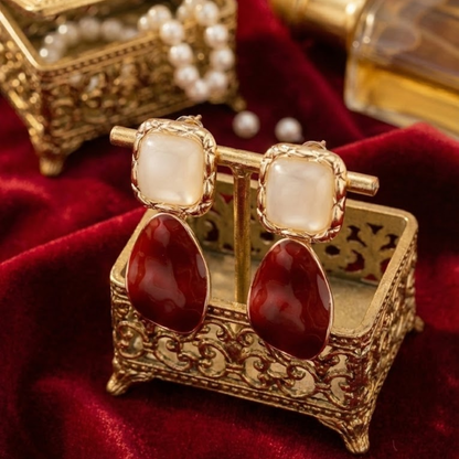 statement drop earrings