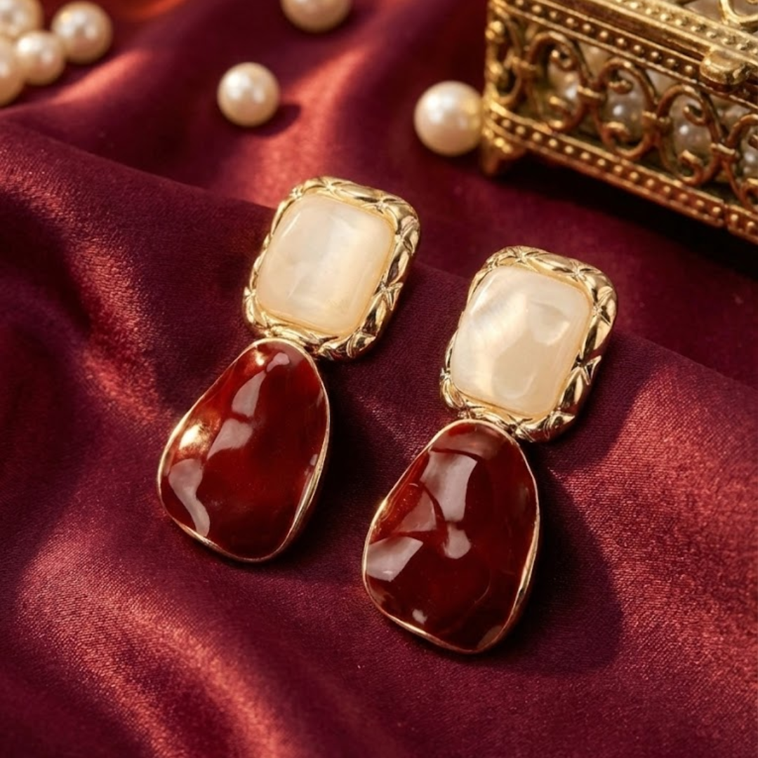 statement drop earrings