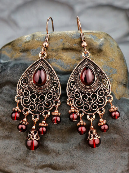 Midnight Rose Jhumkas