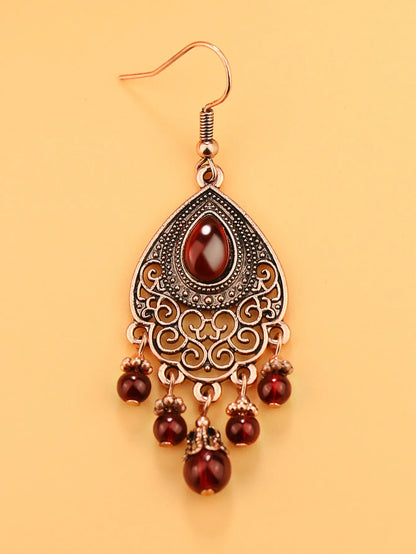 Midnight Rose Jhumkas